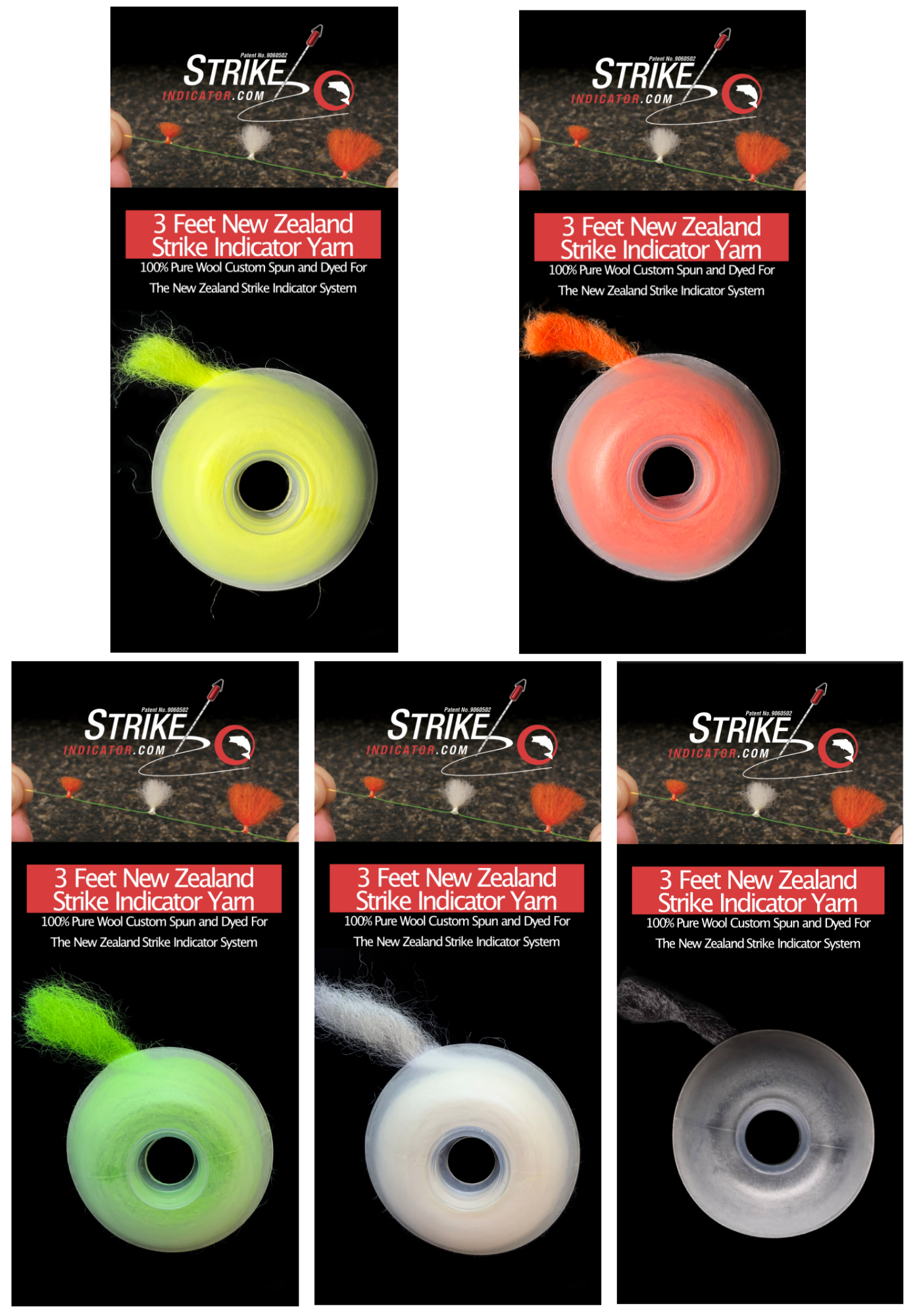 Aventik Yarn Strike Indicators 3 colors 3 Sizes Hand Tied Floating Fly  fishing Nymphs & Dry Fly : : Sports & Outdoors